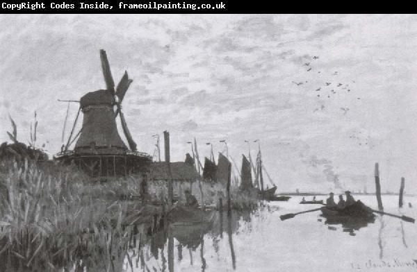 Claude Monet Windmills near Zaandam